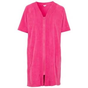 Damella Cotton Stretchterry Robe Rosa Large Dame